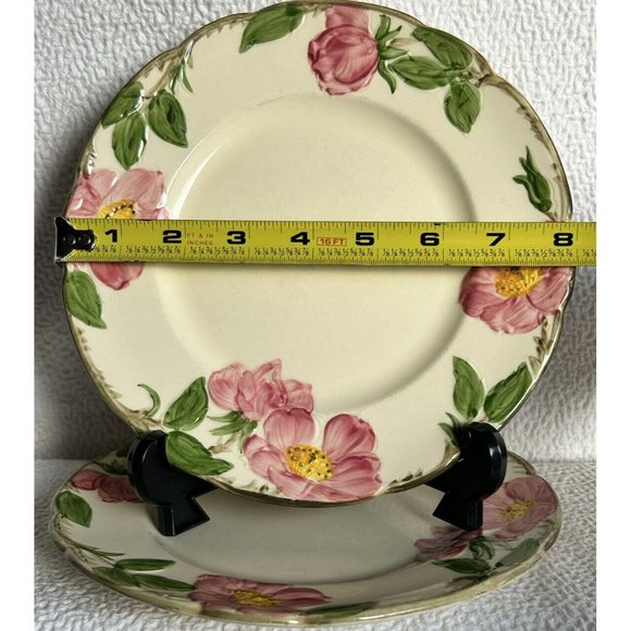 Vintage Franciscan T.V. Screen Dinnerware 2 Luncheon Plates c1961-1962 VGUC - Picture 8 of 12